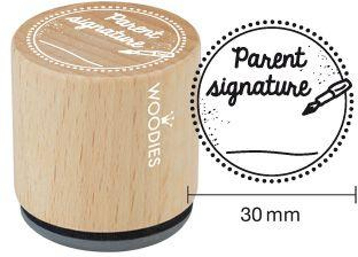 Hobbystempel | Houten stempel Woodies | Parent Signature